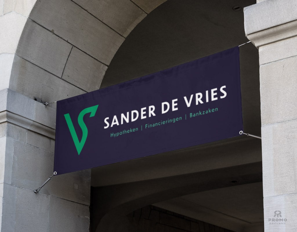 Sander de Vries Financiële diensten logo ontwerp