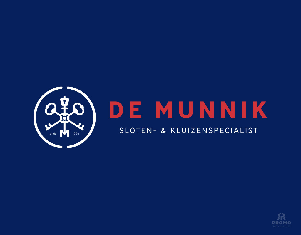 De Munnik - Sloten- en Kluizenspecialist logo ontwerp